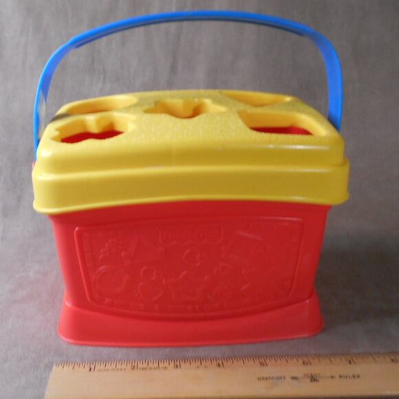 Fisher Price 2006 Baby's First Blocks Shape Sorter Red L4804 Complete - Picture 7 of 10